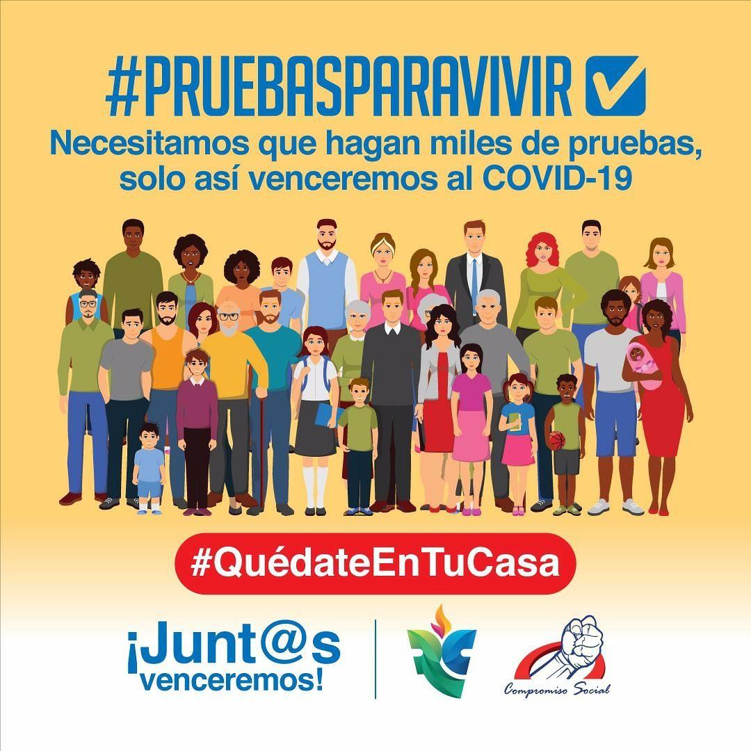 VeroGuevarav's tweet photo. #PruebasParaVivir
Aislamiento social sin realización de pruebas para detección del virus #Covid-19 no es suficiente. Es clave detectar a tiempo los  casos. Solo así es posible tratarlas a tiempo, aislarlas, detectar casos asintomáticos.  #EmergenciaSanitariaE https://t.co/bG6U54dnOr
