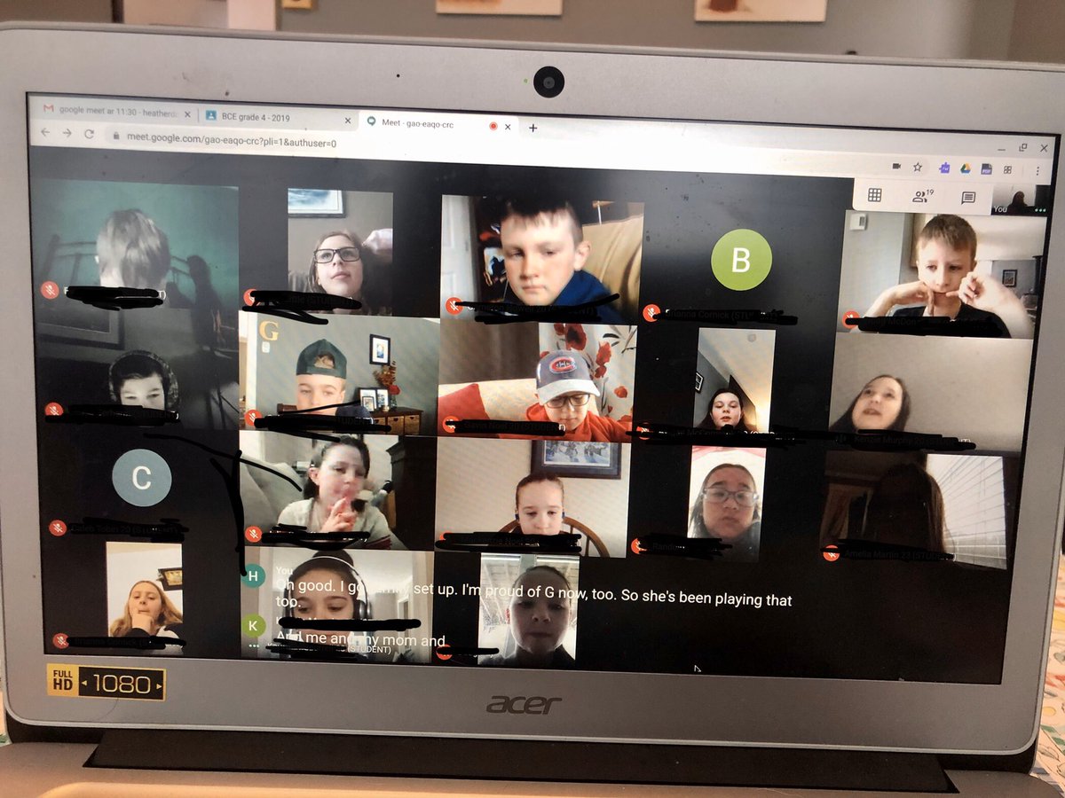 HDDawe's tweet photo. We loved connecting with each other and looking forward to our next #googlemeet! We all agreed that we missed @beachycoveelem so much but we are glad everyone is staying safe! @NLESDCA #connectingstudents #SocialEmotionalLearning https://t.co/C3P5tJk6S2