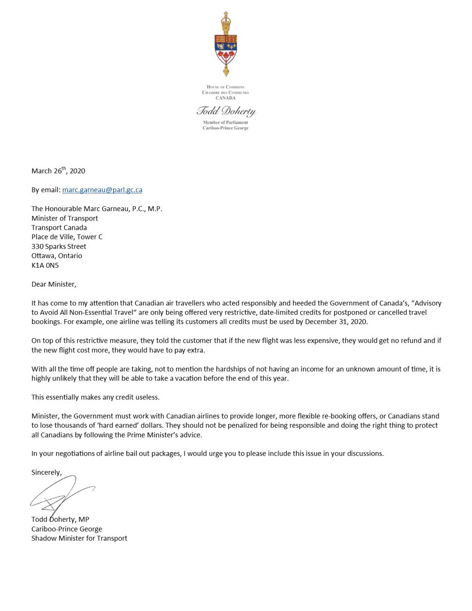 ToddDohertyMP's tweet photo. We cont to press @MarcGarneau regarding #COVID19 impacts on the transportation industry. From airports to airlines, their employees &amp; passengers, to shippers &amp; trucking - to the longshoremen working foreign ships - we’re fighting for for you!
@NACC_CNLA @IATA @BCTruckingAssoc https://t.co/SAulvjZs9Y