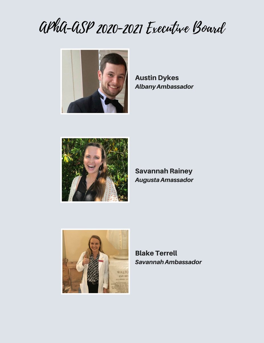 UGA_APhA_ASP's tweet photo. Congratulations to our new executive board! 🥳 https://t.co/f4J9RnlLPW