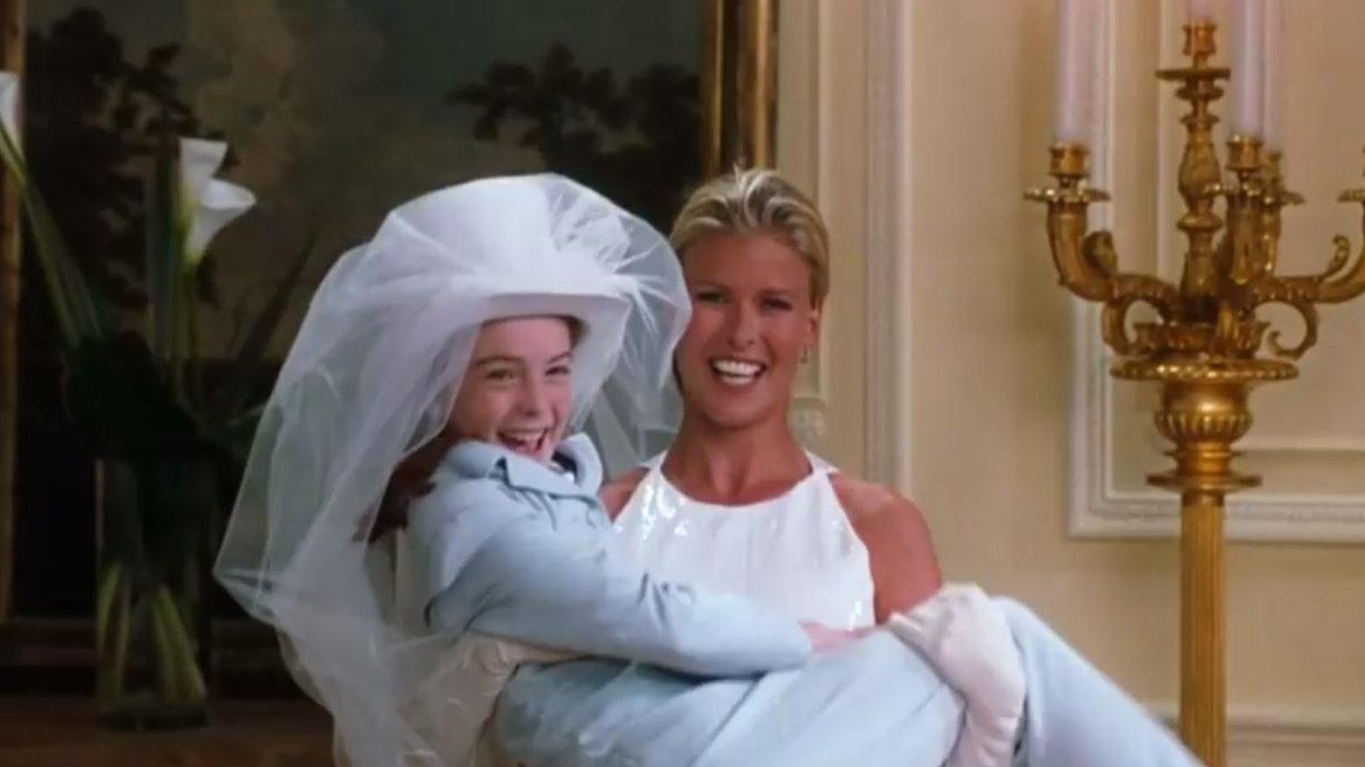 The parent trap wedding dress clearance scene