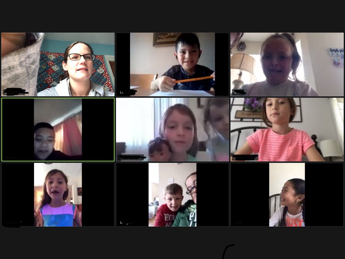 I loved Zooming with my kids yesterday! #GoMarbrookDolphins