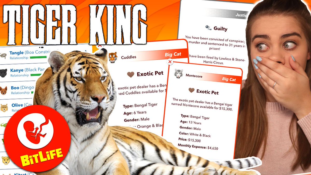Lexiroogaming On Twitter Attemping The Bitlifeapp Tiger King