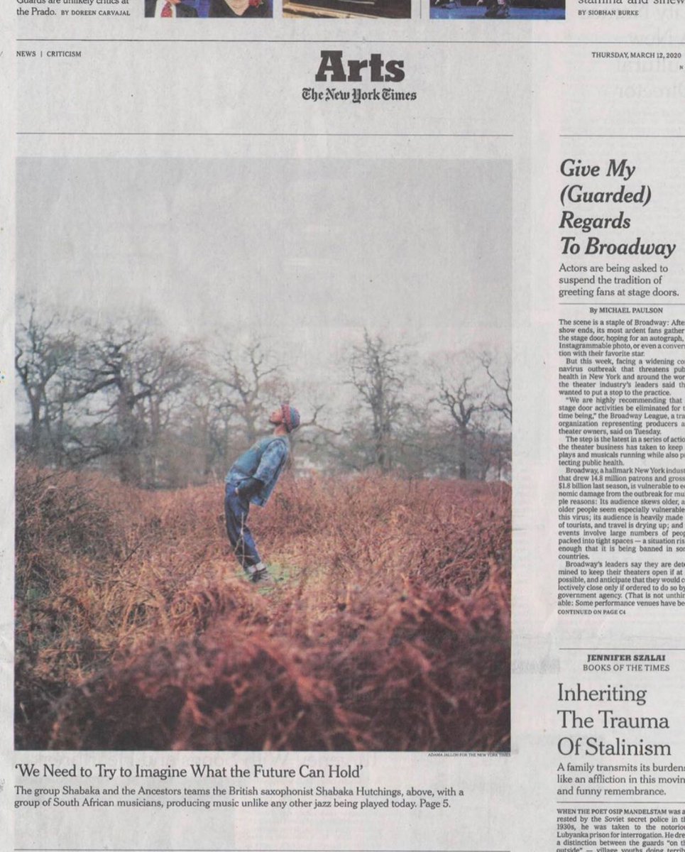 Thank you <a href="/nytimes/">The New York Times</a> for the feature on <a href="/SH_Ancestors/">Shabaka & the Ancestors</a> ancestors and <a href="/shabakah/">SHABAKA</a>’s making of Jazz history 🎷

Full article: nyti.ms/3cPJptg

#shabakaandtheancestors #shabakahutchings #nytimes #impulserecords