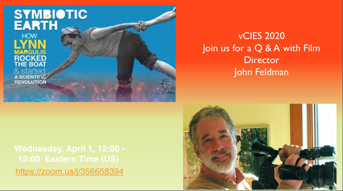 ciesfilm's tweet photo. Most people say that evolution is the result of competition. But Lynn says it is the result of cooperation #symbiosis #interdependence See the film Symbiotic Earth and join Q and A with Director John Feldman #EdBeyondHuman #CIES2020 @OSFEducation @IvetaSilova https://t.co/vJb9Tt5rwf