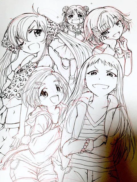 5、6年くらい前の絵。すごい全員声がある 