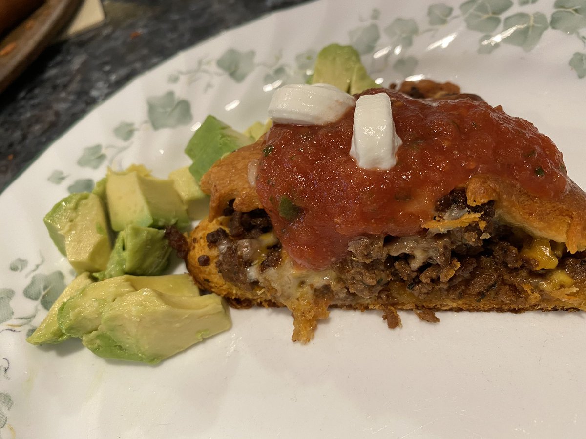 sherihudspeth's tweet photo. #LMESTACOTUESDAY What are you having for dinner tonight? We are safe at home having a Taco Crescent Ring for dinner. Yummy! @LyonsMill https://t.co/s5TpnbFzOR