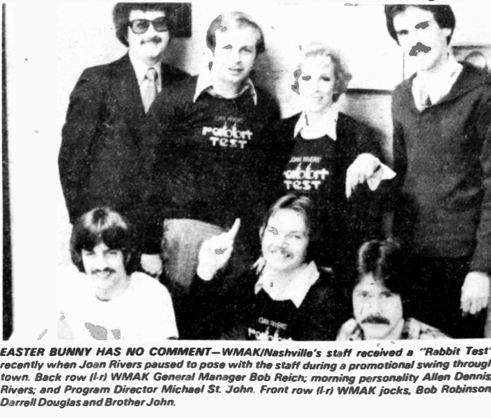 RadioRewinder's tweet photo. Joan Rivers #ontheradio #WMAK #NashvilleRadio 1978 https://t.co/xtU6Lj9bZg