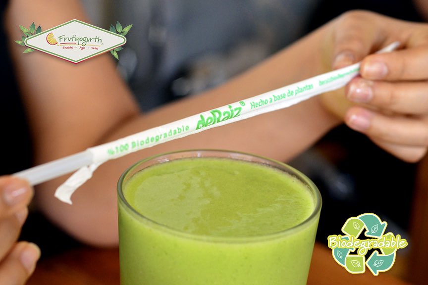 Si vienes a <a href="/frutiyogurth/">Frutiyogurth</a> pide tus bebidas sin popote pero si lo necesitas siéntete con la confianza de que son 💯 biodegradables y hechos a base de plantas 🌱♻️
#sanadistancia #ecofriendly #consumelocal