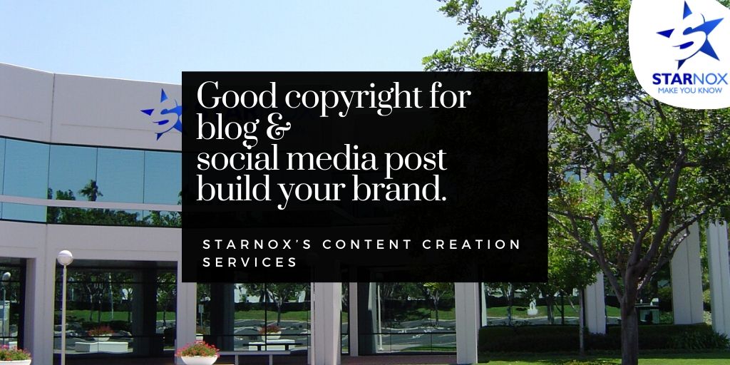 Starnox1's tweet photo. Good copyright for blog &amp; social media post build your brand. 
Starnox’s content creation services

#starnox #socialmediamarknadsföring #marknadsföring #socialamedia #digitalmarknadsföring # affiliatesmarknadsföring #influensersmarknadsföring #contentcreation #logodesign https://t.co/SnX1URKERh