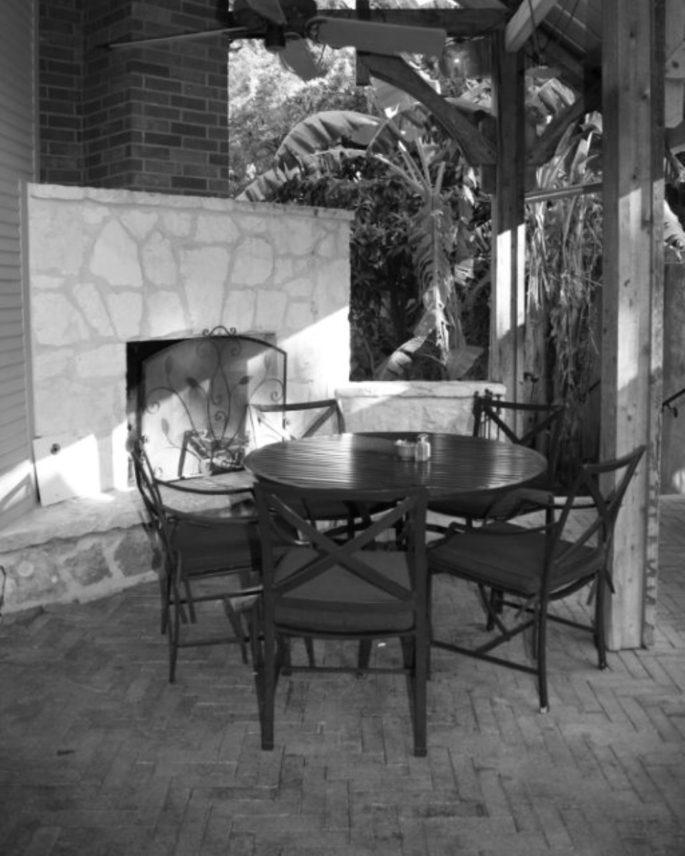 Nothing better than enjoying the Texas spring warmth on your patio -- unless you have some wine to drink!