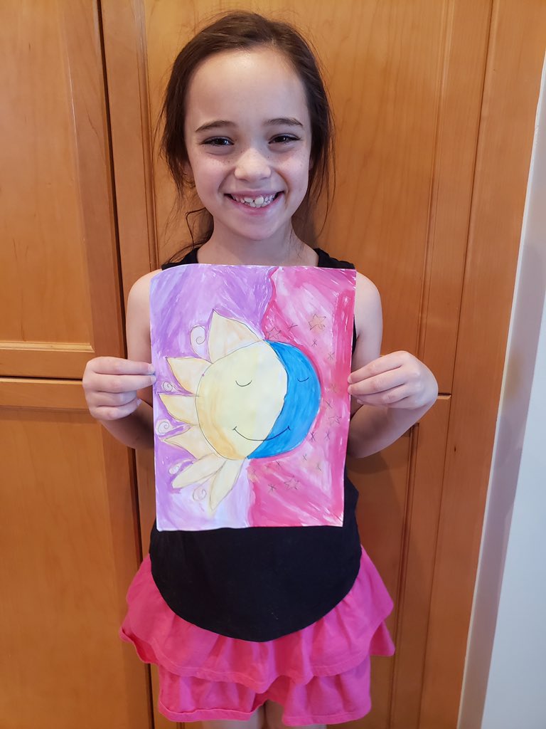 PineCrestArts's tweet photo. #PCGrade2 #PCVisualArts artists and families join in a live ZOOM session to create beautiful step-by-step watercolor paintings. It is such an inspiration when art becomes a family affair @PineCrestSch !#PCFineArts #PCCreativity https://t.co/VpkDdowQwt