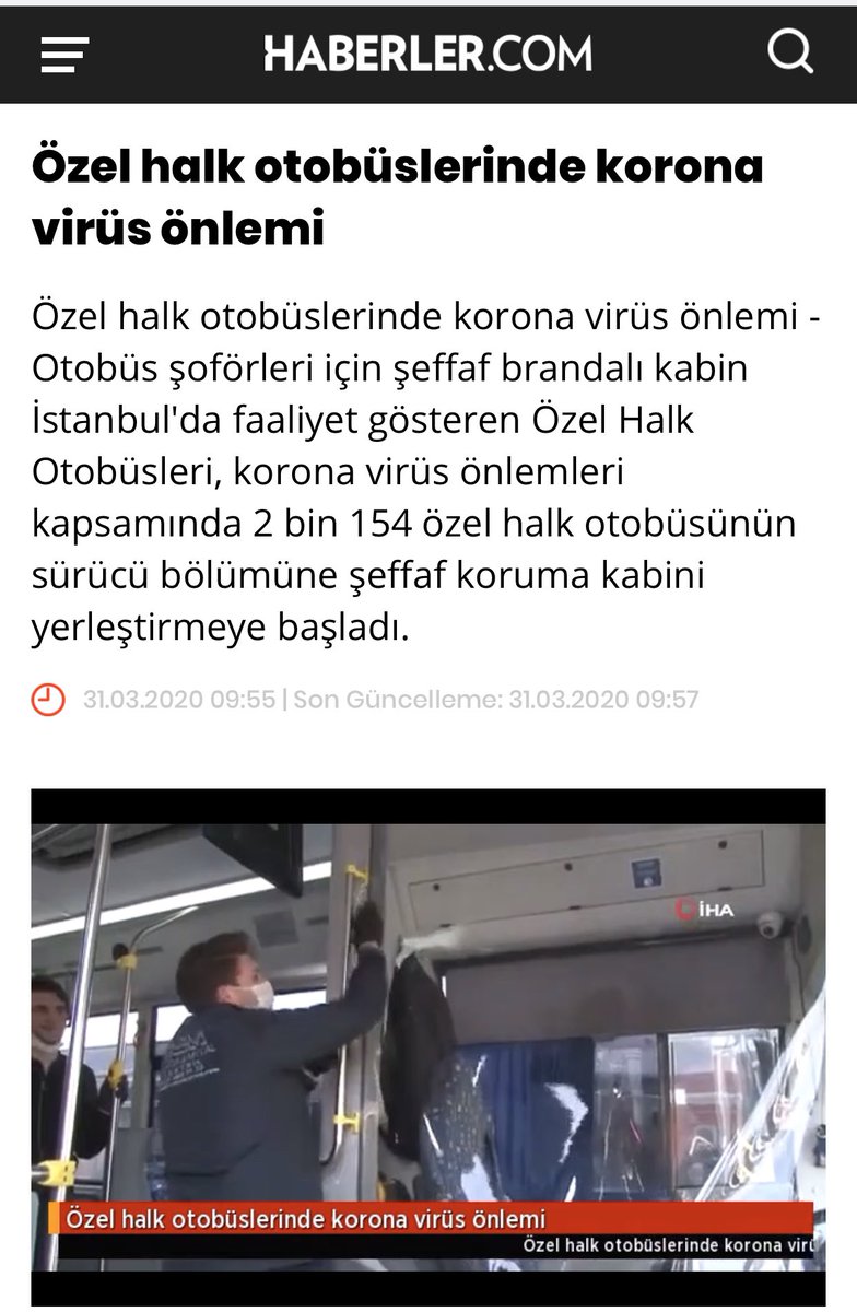 msmbranda's tweet photo. İstanbul özel halk otobüsleri korona virüse karşı almış olduğu önlemlerde bizleri tercih eden,başta değerli yöneticilere teşekkür ederiz. https://t.co/CYyhzDspl9
