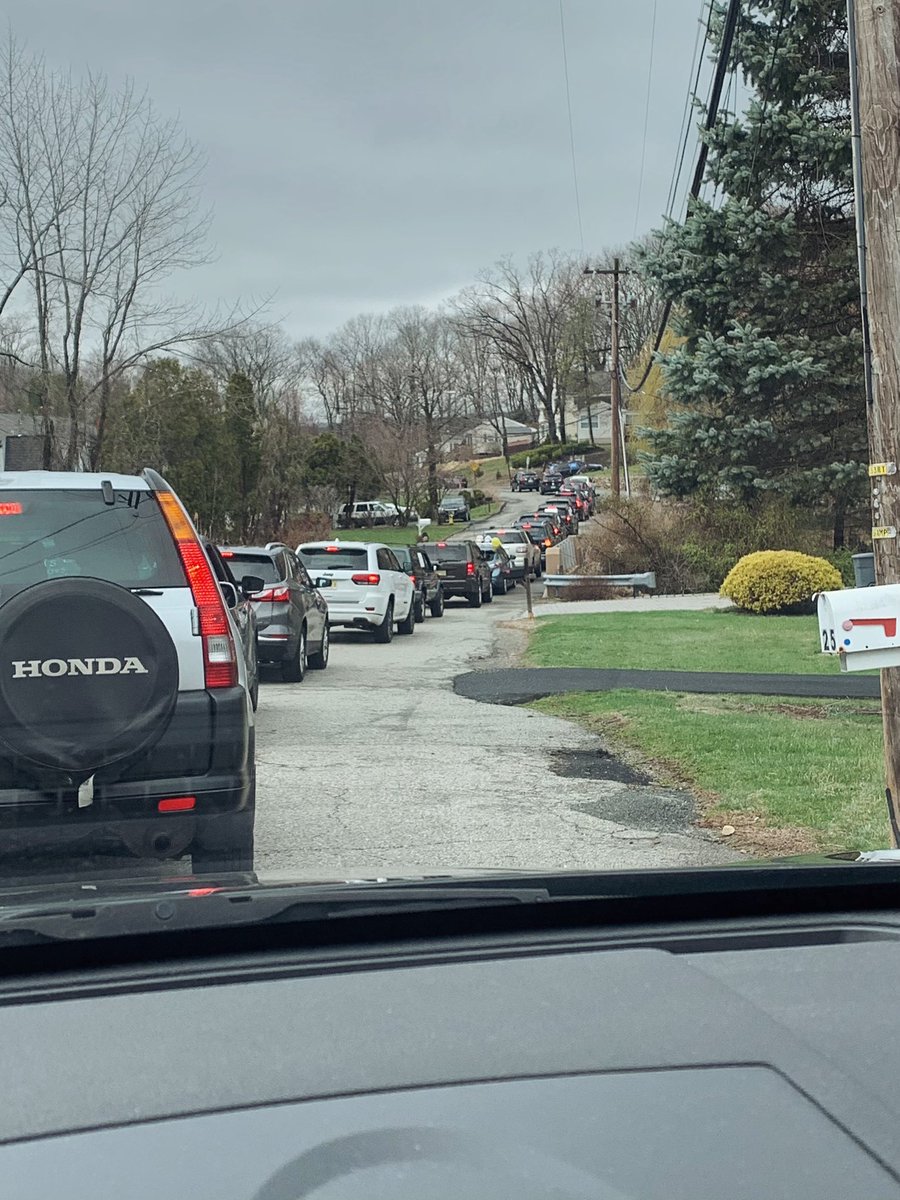 DwyerMustangs's tweet photo. What an amazing parade! 2 hours of 34+ cars driving and cheering around the neighborhoods! We got to see our students with their handmade signs and smiling faces, the Dwyer family is incredible! 💙 #NoWallsNoLimits #DwyerHasHeart #TeacherParade https://t.co/S487Docon8