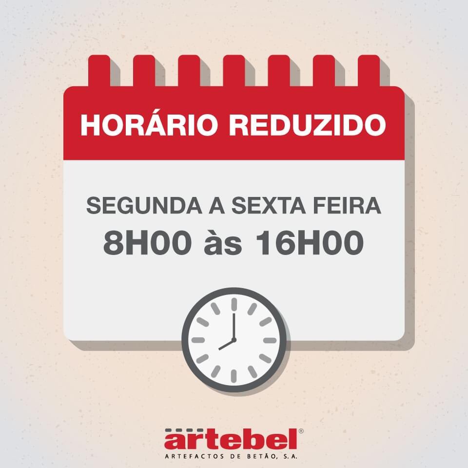 Reduzimos o horário de atendimento e estamos disponíveis das 8h00 às 16h00. 🕟🏭
Lembramos que apenas atendemos uma pessoa de cada vez e que deve respeitar as distâncias de segurança assinaladas, bem como as regras de higiene da DGS. 🛡
#artebel #solucoesconstrutivasembetao