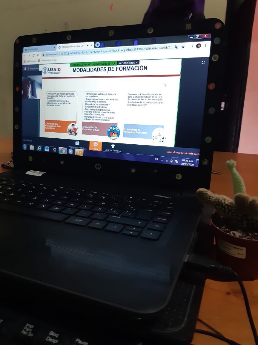 CulturamaCol's tweet photo. Gestor@s locales de Putumayo por medio de Culturama (AAR) iniciaron el Diplomado de Formación de Formadores, modalidad virtual, con la Cámara de Comercio de Cali; un programa liderado por el @MinjusticiaCo y el programa para una paz sostenible de @USAID_Colombia https://t.co/dvc2Q6lt5G