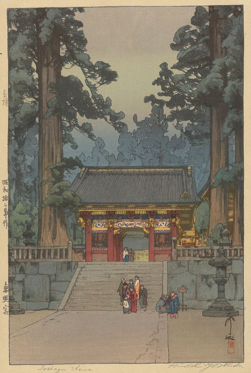 DedicarArte's tweet photo. Alguien ha dedicado un cuadro a @Sari_ssg 
🖼️Toshogu Shrine - Hiroshi Yoshida. https://t.co/7FK54hdHal
