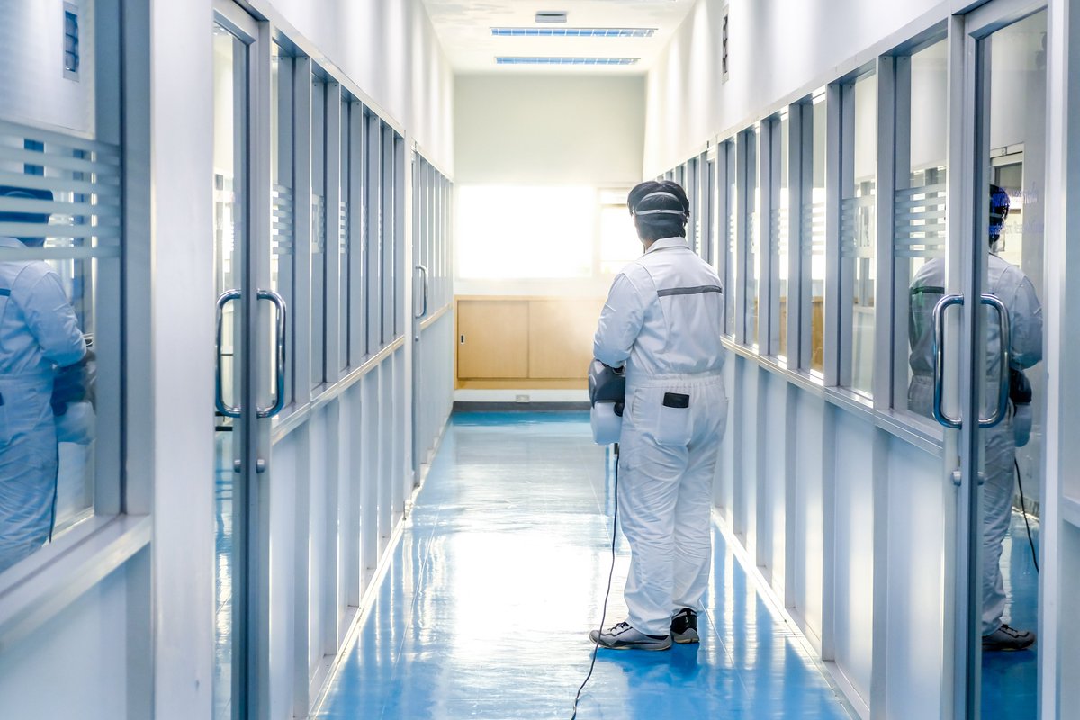 GRS1st's tweet photo. In this week's Gilbane Ink blog, we explain how GRS Reconstruction Services can help mitigate the threat of COVID-19 to your employees and occupants. https://t.co/6inyhx8Reg #COVID-19 #cleanup #disasterresponse #businesscontinuityplanning https://t.co/7kWRgxPLqU