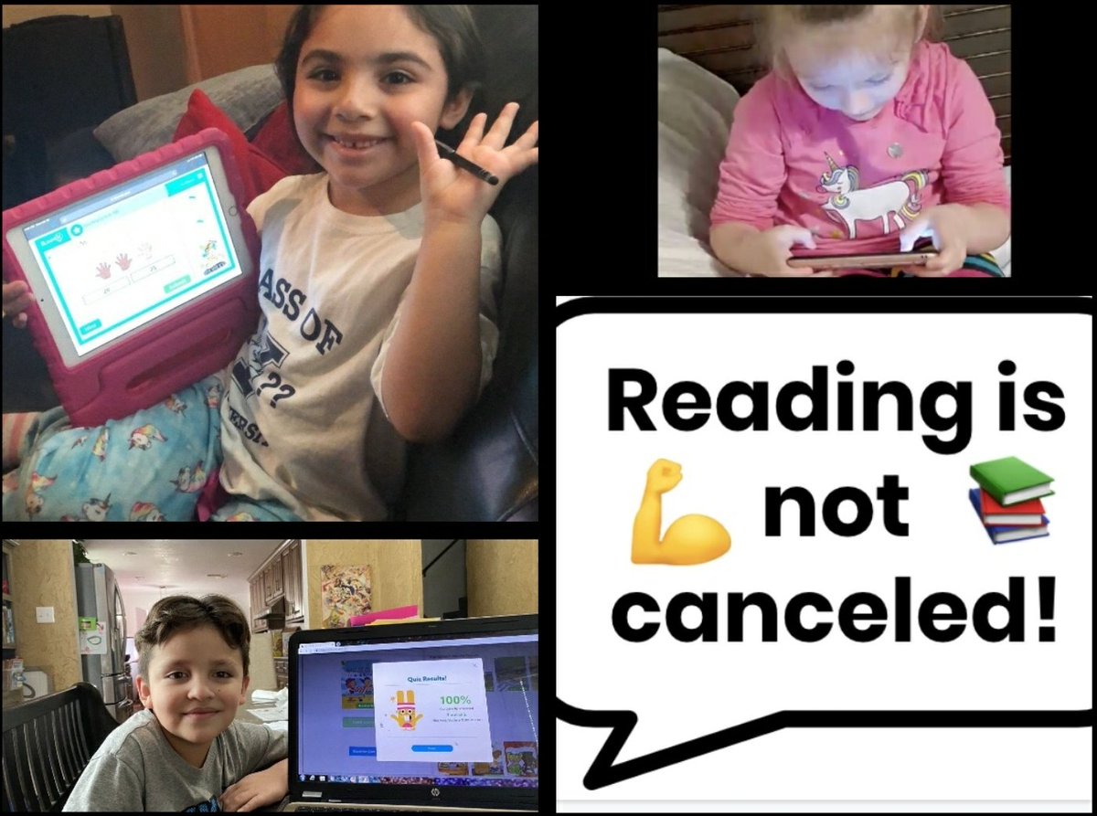 GPeabodyElem's tweet photo. Happy Tuesday, #chargerfamily! Whatcha reading? Here are some pictures of some of our students and teachers reading. @SherylBurt15 even held a Zoom read aloud with her class! 🏅 RT to share your pictures with us. @PeabodyLibrary
#gpstrongertogether #DallasISDAtHome https://t.co/kUM8hYL9Gh