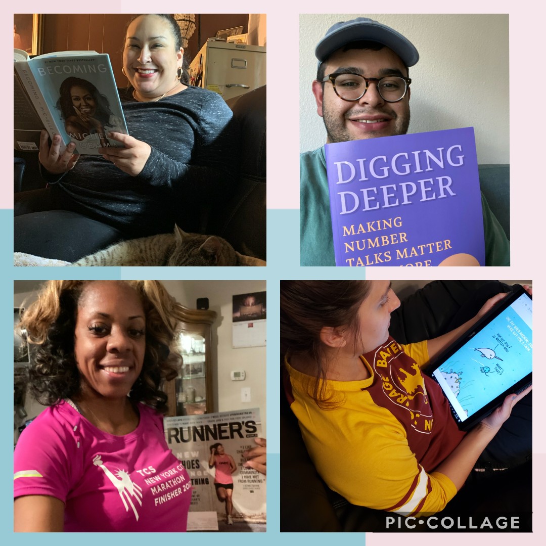GPeabodyElem's tweet photo. Happy Tuesday, #chargerfamily! Whatcha reading? Here are some pictures of some of our students and teachers reading. @SherylBurt15 even held a Zoom read aloud with her class! 🏅 RT to share your pictures with us. @PeabodyLibrary
#gpstrongertogether #DallasISDAtHome https://t.co/kUM8hYL9Gh