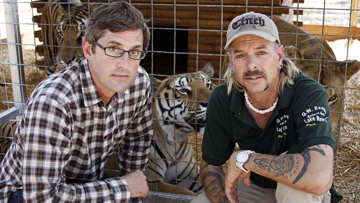 Just finished watching #TigerKing on #Netflix. I have a lot of thoughts which I'll post in a considered form in the next day or two. In the meantime, here is me and Joe back in the day and a link to the doc I did on player. bbc.co.uk/iplayer/episod…