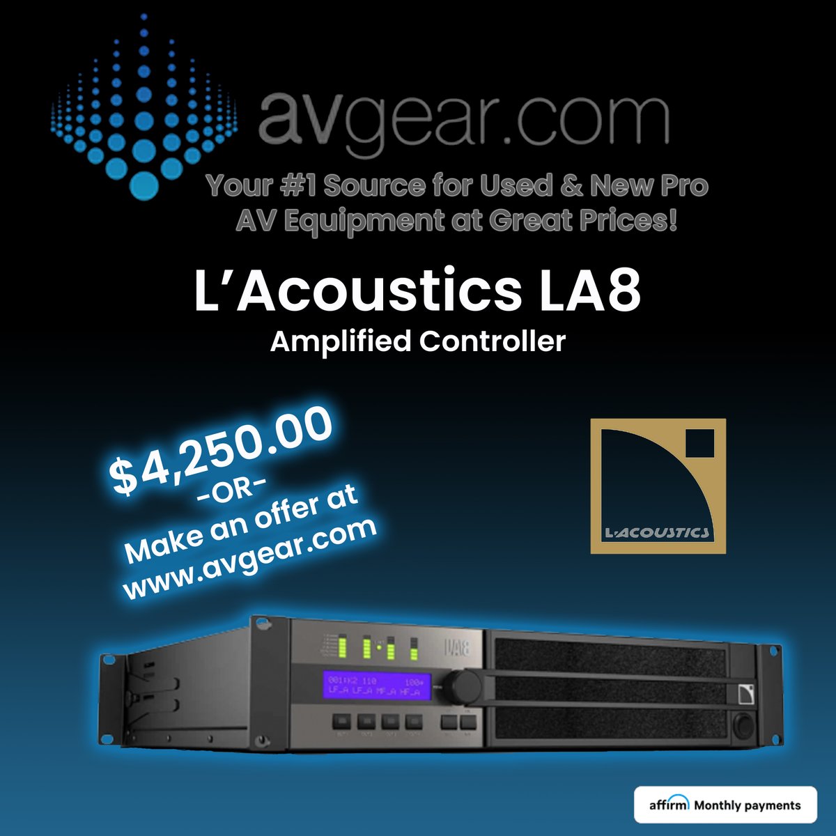 avgearcom's tweet photo. Great deals on great #AVGear is just music to our ears! Make an offer on virtually any product! shop https://t.co/repPHkstSn today!

#LA8 #Audio #ProAudio https://t.co/PnD5zICp9C