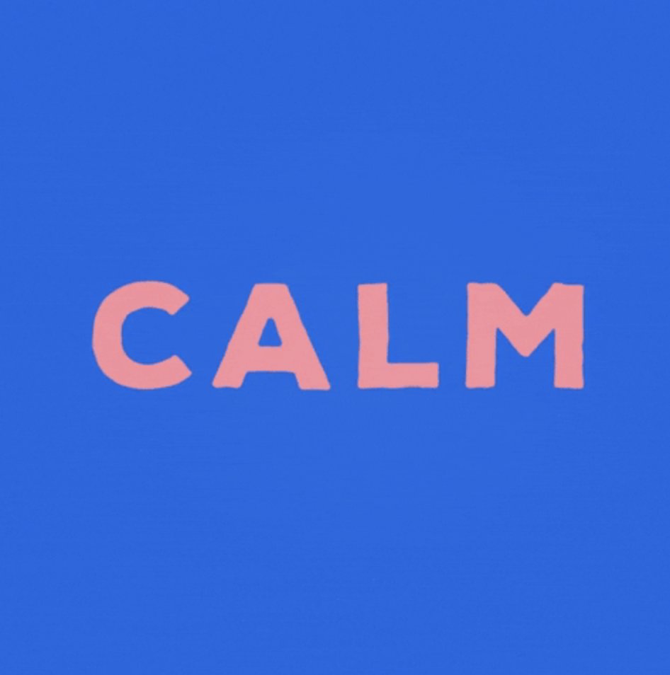 DeadOnDesign's tweet image. Came across this type inspiration today and figured it was an important word for us all to keep in mind during these times. Please, try to remain calm and know that we&apos;ll get through this.