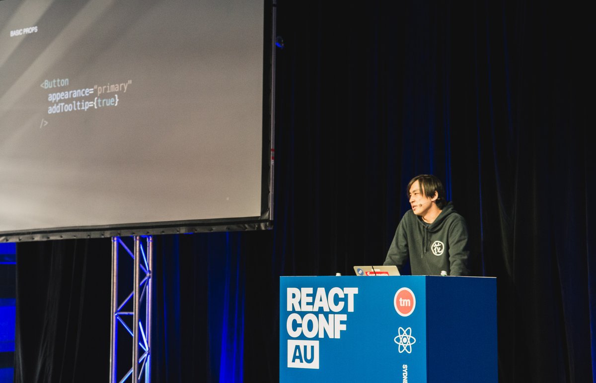 Senior engineer at <a href="/thethinkmill/">Thinkmill</a> Charles Lee (aka <a href="/Tetrisburger/">7f0d672c57d5ef134e38</a>) shares learnings on building #designsystems and #React. 

Charles worked with the <a href="/Atlassian/">Atlassian</a> team to create <a href="/atlaskitui/">Atlaskit</a> ⚛️🙂💻 

reactconfau.com/talks/targeted…

#ReactConfAU #TechTalk #TechTalent #TechConf #APIs