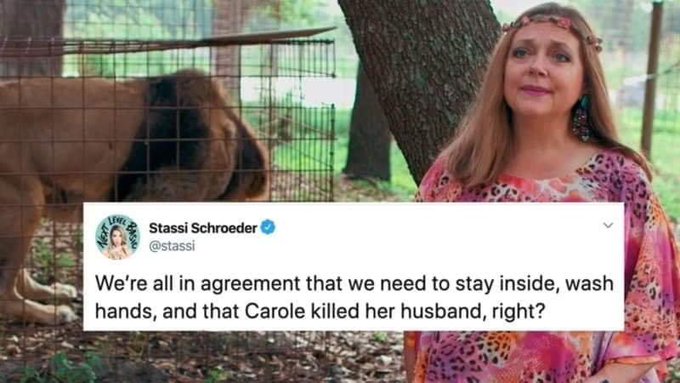 #TigerKing https://t.co/Zsmlfn6jY0<a href="/tag/tigerking"class="tags">#TigerKing</a>