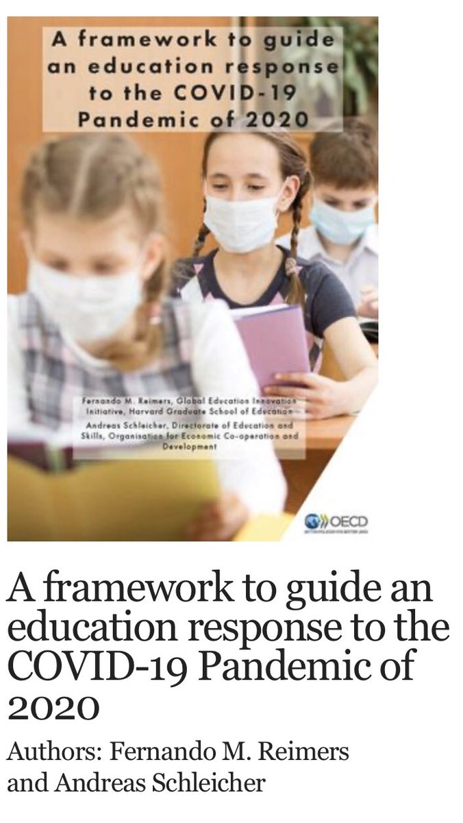 A new report of <a href="/hgse/">Harvard Graduate School of Education (HGSE)</a> Global Education Innovation InitiAtive and <a href="/SchleicherOECD/">Andreas Schleicher</a> <a href="/OECDEduSkills/">OECD Education</a> A framework to guide an education response to the COVID-19 Pandemic of 2020 globaled.gse.harvard.edu/our-publicatio…