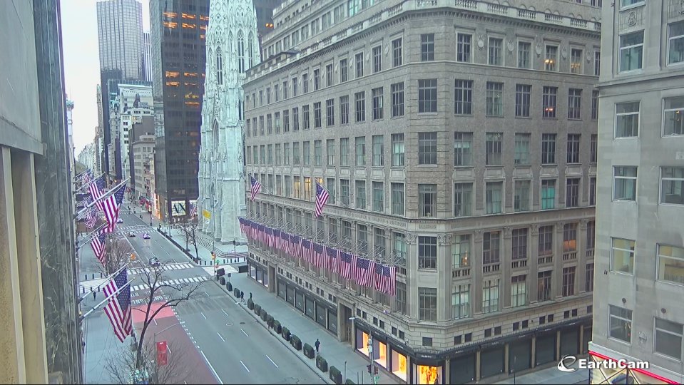 JesseRodriguez's tweet photo. New York City's Fifth Avenue at 6:35pmET today https://t.co/Ke6P1nELJj