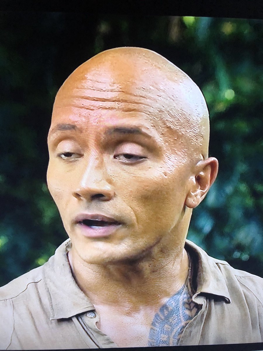 donnchakelly's tweet photo. @AliPlumb @TheRock Months ago I paused Jumanji when I came back this greeted me, took a photo because the Rock looked so funny. Never knew what to do it.......until now! https://t.co/UnOoDbXAlP