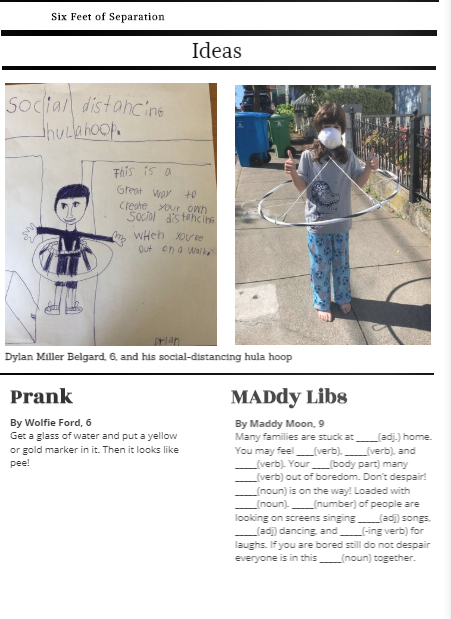 DaphneeCook's tweet image. Most hilarious and awesome quarantine project ever. Journo dad gives his kids and their mates assignment to create a newspaper. Results are below. So good. 

As reported in @nytimes #COVID19 #KeepingKidsEntertained 

flipsnack.com/6AED9F5BDC9/si…
