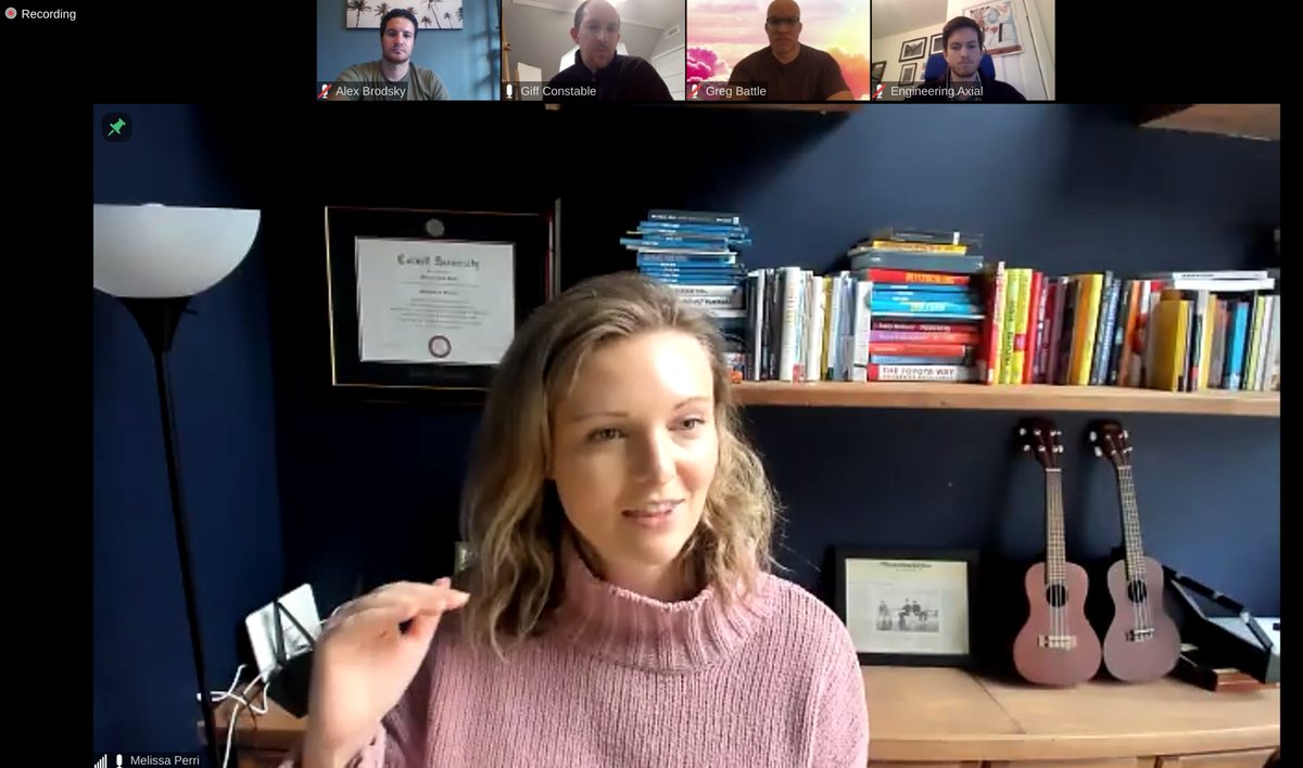 alexbrodsk's tweet image. Fireside chatting (virtually) with two of the best in Product Management, @lissijean and @giffco! Great tips on how Product Managers can grow into Strategic Product Leaders while making many friends along the way