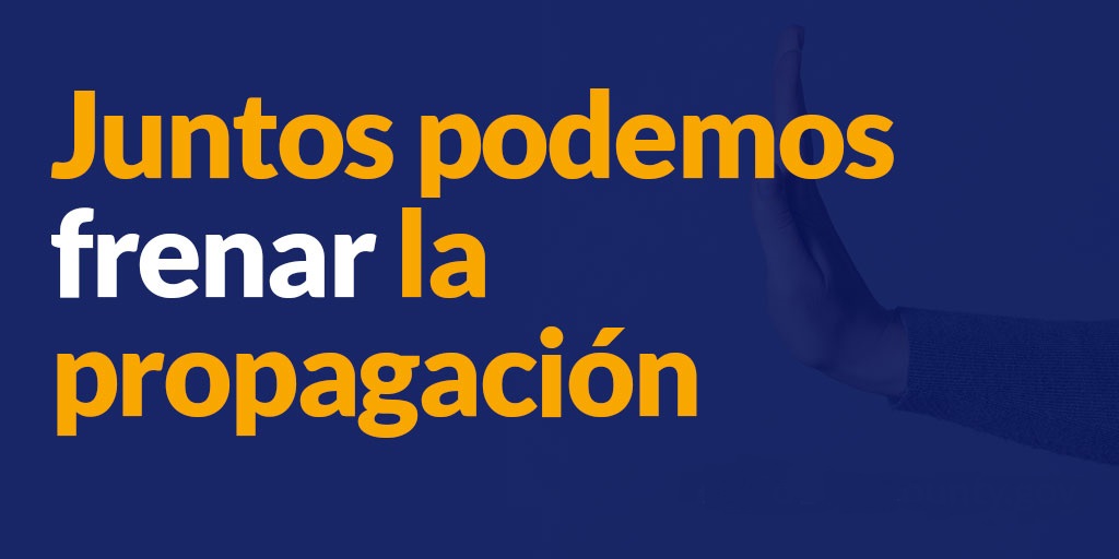 UnionImpactChi's tweet photo. Juntos podemos #ReducirLaPropagación de #COVID19:
-#Quedese en casa
-NO se reúna con familiares / amigos
-Lávese las manos con frecuencia y abundante agua y jabón durante al menos 20 segundos
-Desinfecte superficies que se tocan con frecuencia
-Practique el distanciamiento social https://t.co/EI4Uuqlb6u
