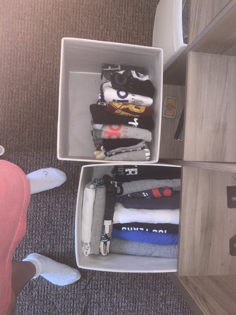 NPetracaj's tweet photo. My t shirt drawer is always cluttered and filled with so many shirts I don’t wear. I was able to de clutter and organize it!!! #hcadulting https://t.co/K8XSX5neUp