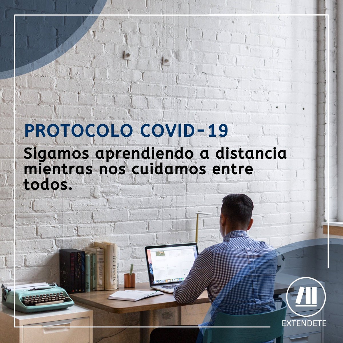 💻 A DISTANCIA.

A partir de la extensión de la cuarentena en el marco del COVID-19, y siendo responsables con los métodos de prevención del contagio, te invitamos a sumarte a nuestros a nuestros cursos a distancia.

¡Nos cuidamos entre todos!