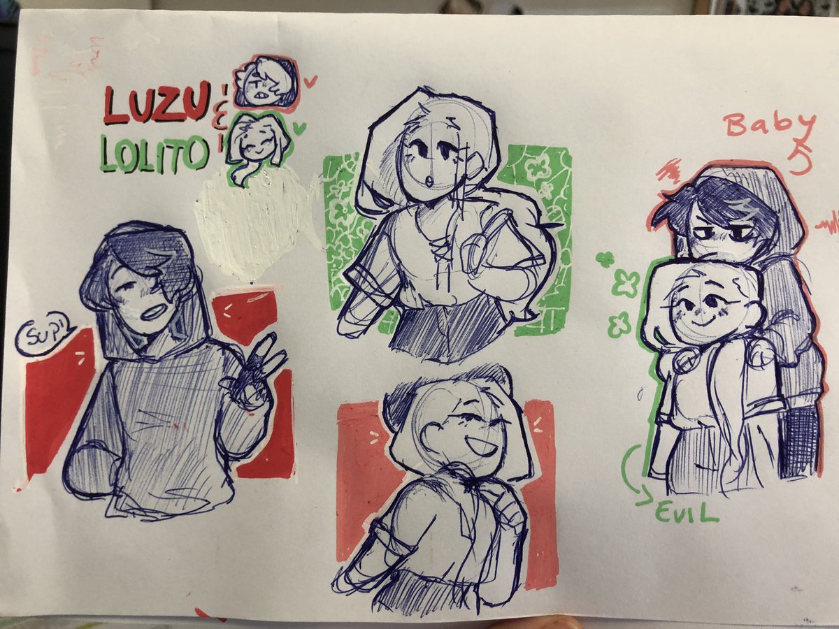 xMaruu11's tweet photo. #karmaland 
#luzulito como se llama esta ship????
Ni idea, pero
Los quería dibujar juntos https://t.co/njVBLdIjh9