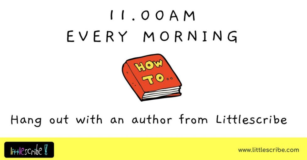 DeborahAbela's tweet photo. Each morning this week at 11am authors give a FREE workshop for kids on Littlescribe facebook. You'll find the incredibly talented @AndrewDaddo, @oliverwinfree, Kristin Darel and @Jamesfoleybooks #lockdown #kidsworkshop #lockdownworkshop #onlinelearning https://t.co/te4KKwpKO8 https://t.co/dMiNBYCfKO