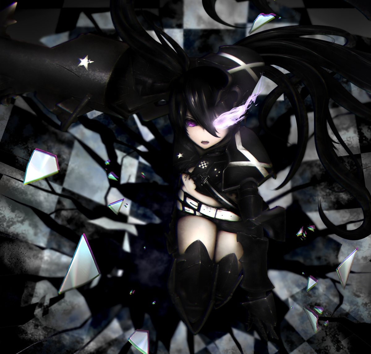 black rock shooter (character) by kinoshita ringo (kagamine-ren02) nozomi.la/post/3639282.h…