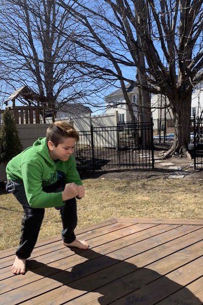 HusseyStJ's tweet photo. Enjoying the ‘Full Name Workout’ together. Great to see lads! Keep active @StCeciliaOCSB, we’re getting through this chapter together. #ActiveAtHome #ActiveHomeLearning https://t.co/KGfCo5DgO8
