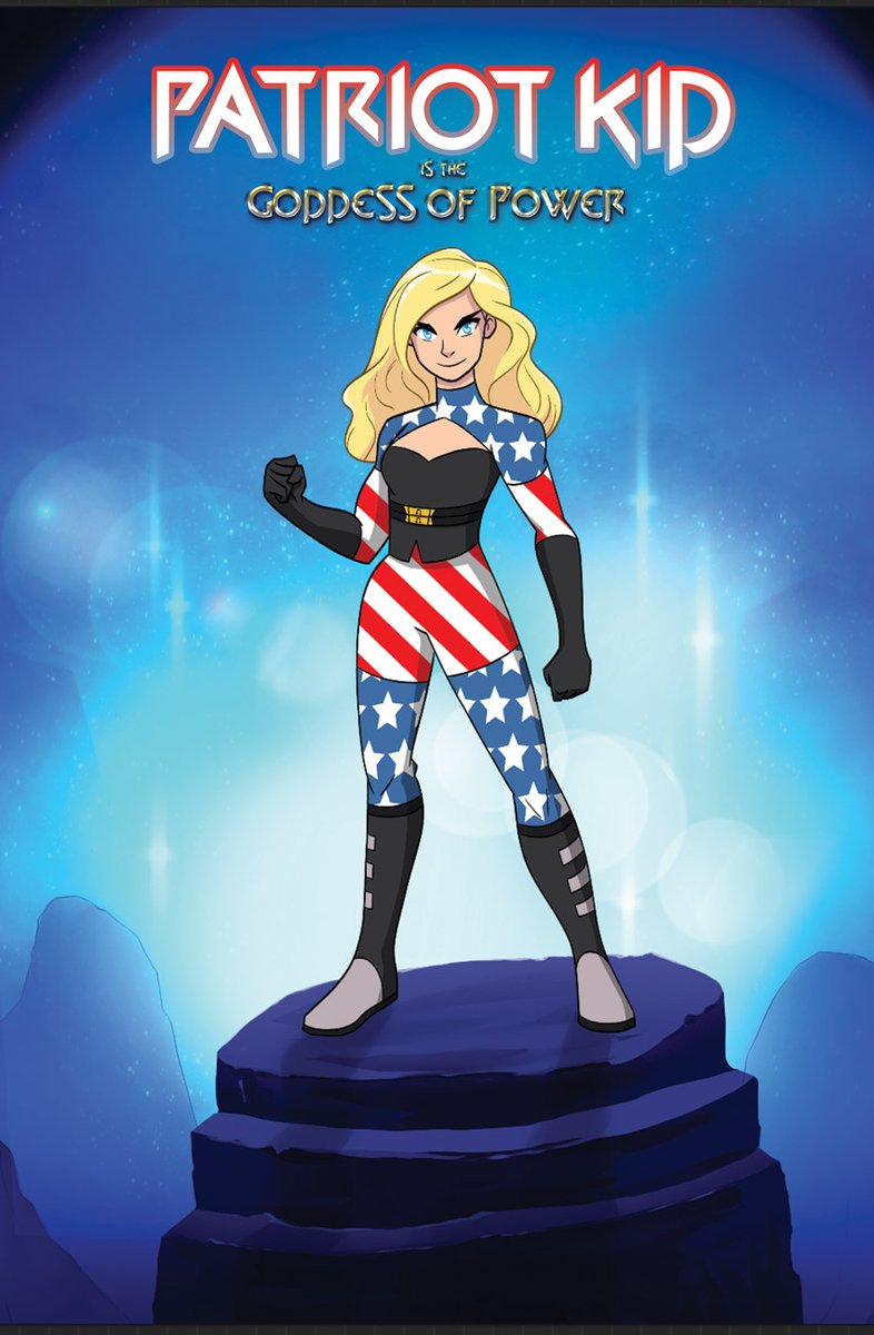 mtolympuscomics's tweet photo. What's this? A complete make over for Patriotika??? Find out APRIL 1ST! Art by She-Ra artist Mike Collins! #patriotika #april1st #aprilfun https://t.co/NzHXAiLJnT