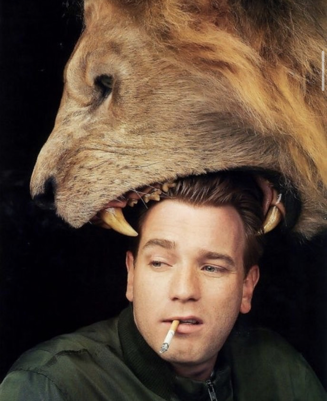 The lion head is fake, the talent is real.
Happy birthday to Ewan McGregor! 