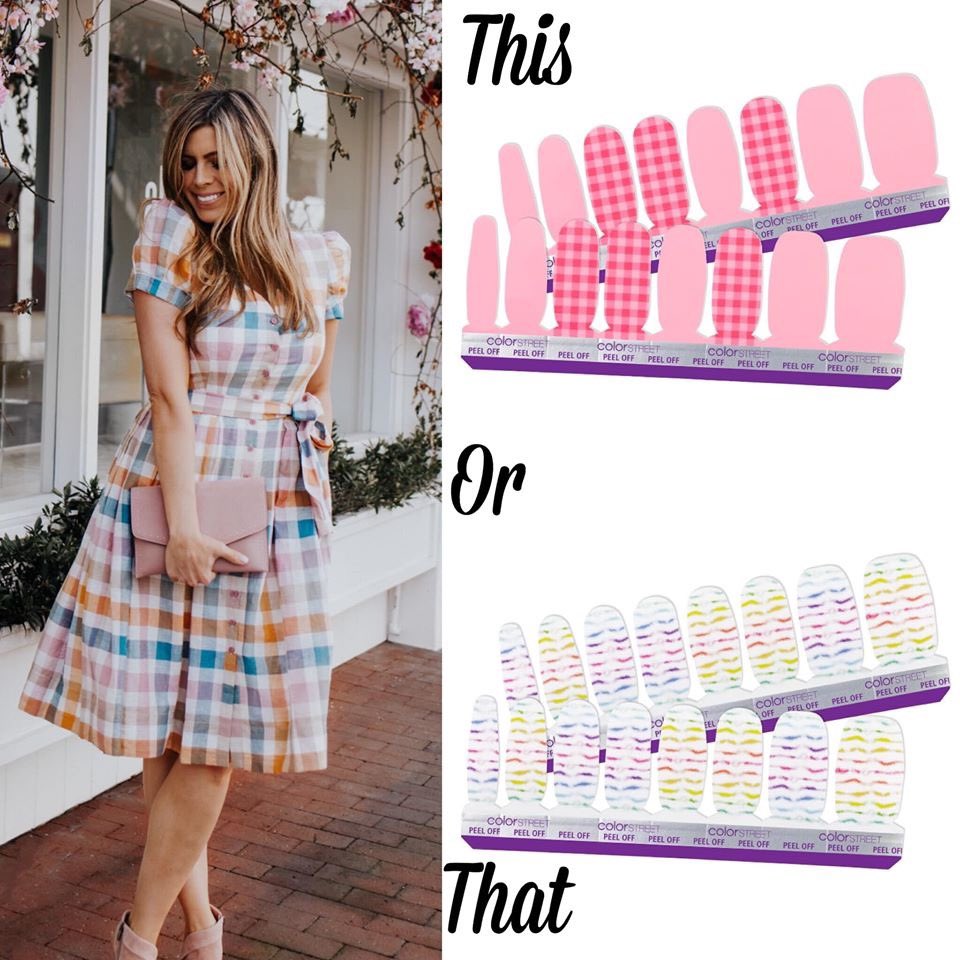 NailDiva9's tweet photo. The sweet Sunday tea dress.  #colorstreetnailstrips #colorstreetstylist #nails #beauty #sweet #nailsofinstagram #spring https://t.co/ChOlXrN6xV