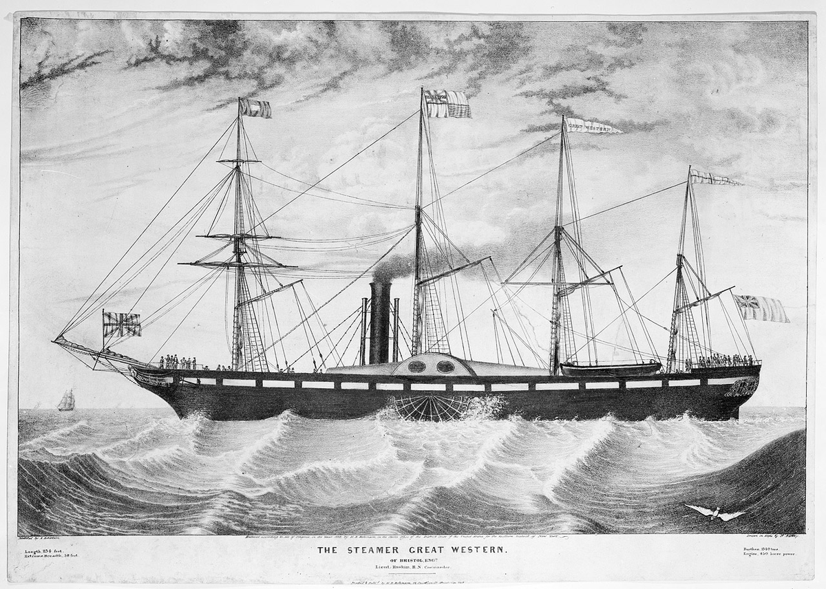 The ‘Great Western’ transatlantic steamship
