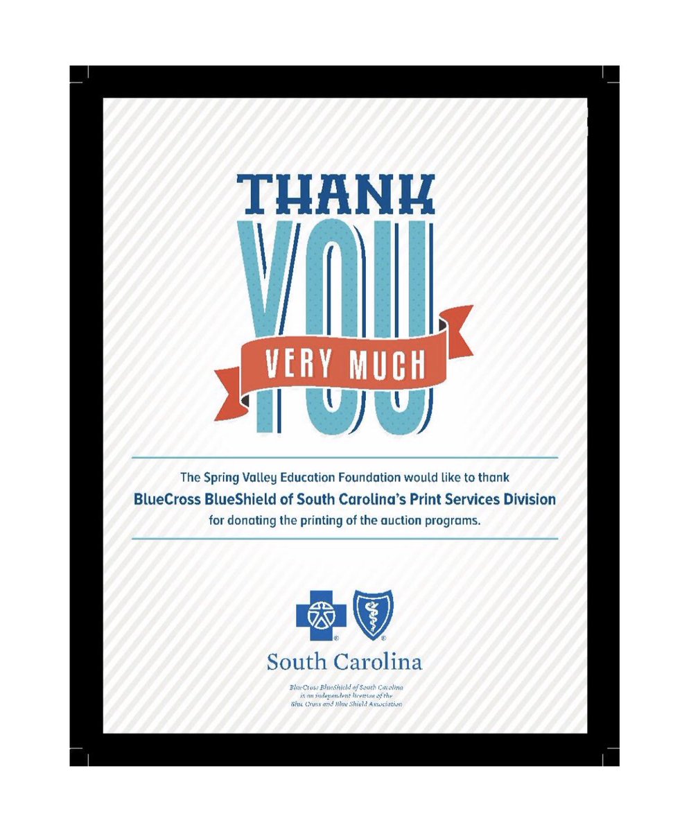 SpringValleyEd's tweet image. The Spring Valley Education Foundation would like to thank one of our Annual Auction Sponsors, BlueCross BlueShield!! We very much appreciate their generosity and support!! #springvalleyeducationfoundation #eventsandactivities