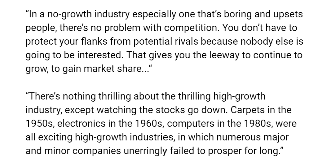 8. IT’S A NO-GROWTH INDUSTRY “That’s where the biggest winners are developed.”more attached