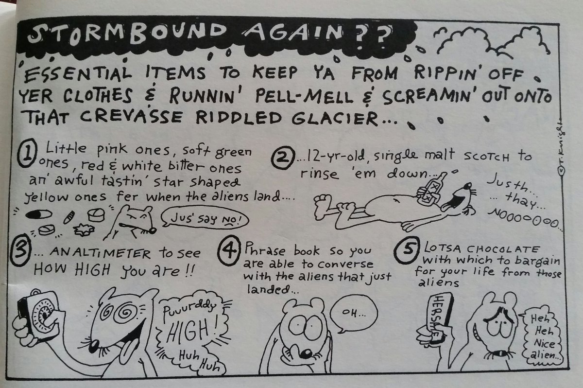 GoUpStu's tweet photo. @emorwee CoronaVirus Isolation Giving You The Blues?

Well...mountaineers for eons have been spending more time waiting out storms than actually climbing...they are the masters of wasting time! Here are some of their hot-tips that may...or may not....help you pass the next six months! https://t.co/jJMMBvuENx