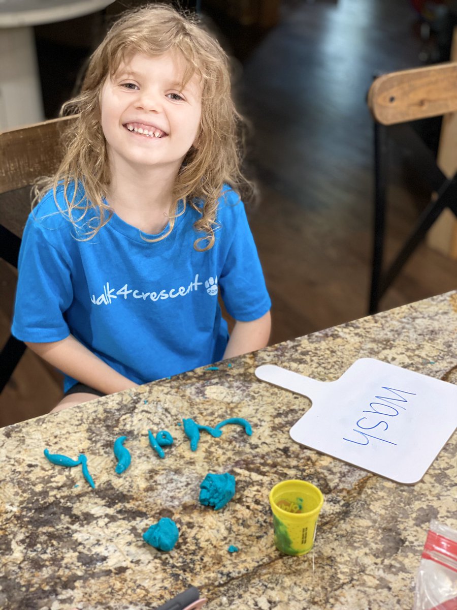 BLT711's tweet photo. Fun day of learning with my Kindergartener...sight words with play-doh and math games!  #GSCSCheckIn #GSCSELA #GSCSMath #CrescentConnects #alyssacotton https://t.co/KDgYRr4OCH