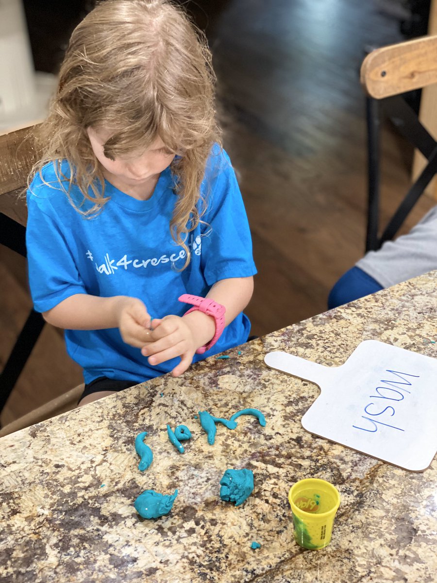 BLT711's tweet photo. Fun day of learning with my Kindergartener...sight words with play-doh and math games!  #GSCSCheckIn #GSCSELA #GSCSMath #CrescentConnects #alyssacotton https://t.co/KDgYRr4OCH